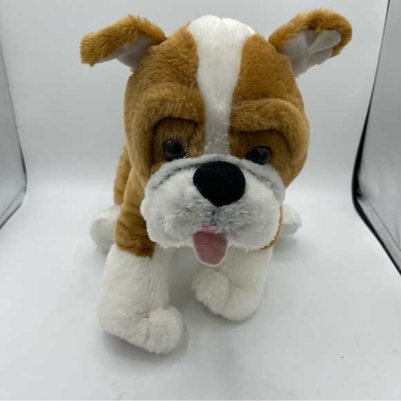 Bulldog plush stuffed Dog Build a Bear 15" Tan White.
Standing on 4 paws - Picture 1 of 5
